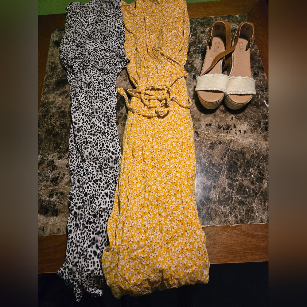 2 Dresses 1 Pair of Espradrilles